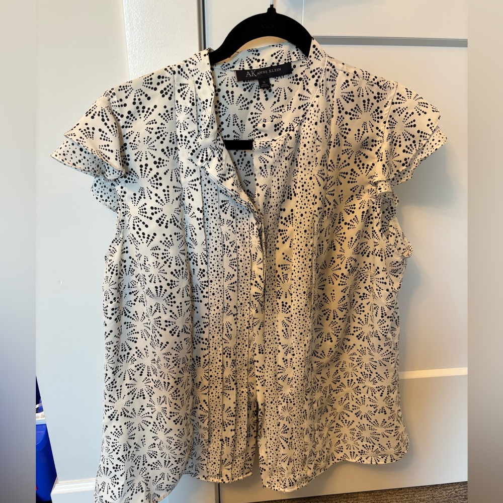 Anne Klein white light blouse, 1X